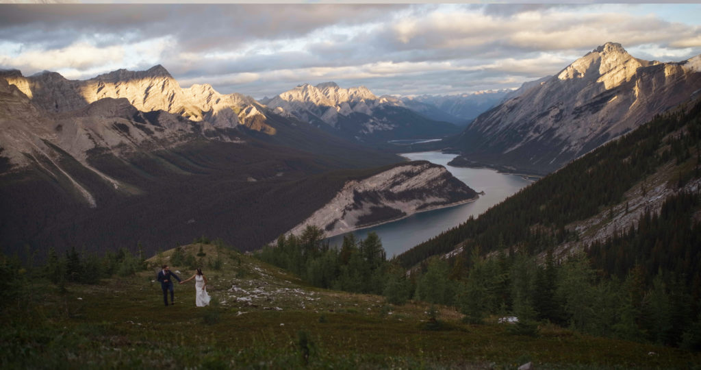 Hiking Up Mountain In Kananaskis