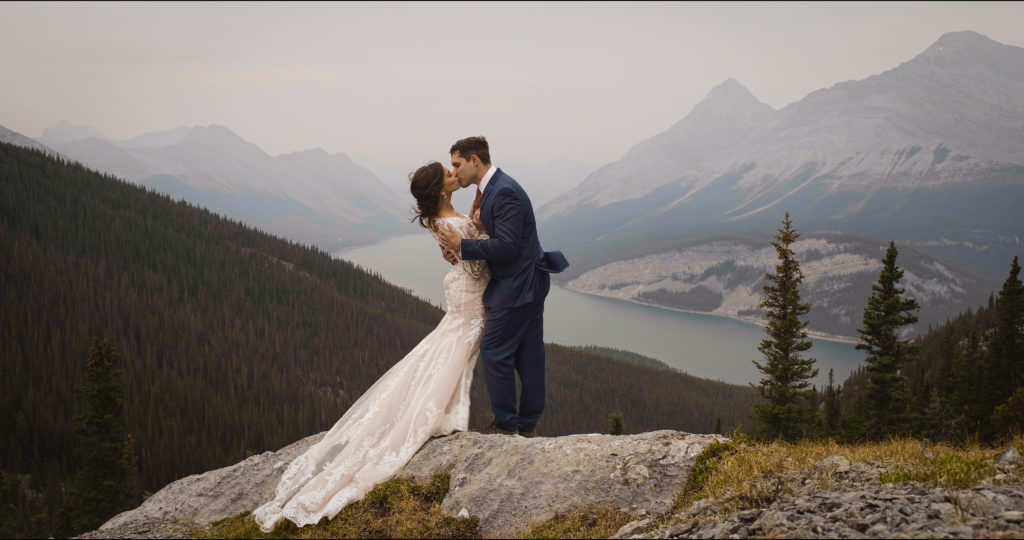 Canadian Rockies Hiking Elopement Videographer