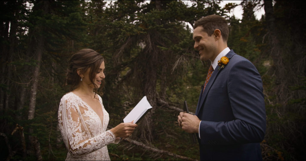 Vow Exchange In Kananaskis Alberta